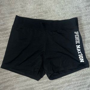 Black Victoria’s Secret PINK yoga shorts